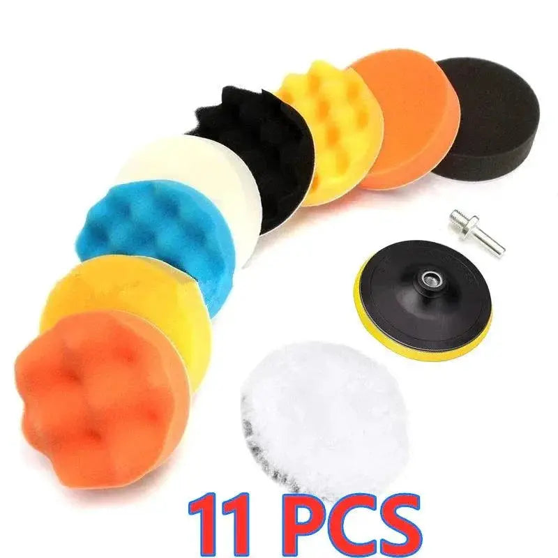 Car Polishing Sponge Pads Kit Foam Pad Buffer Kit Wax Pads