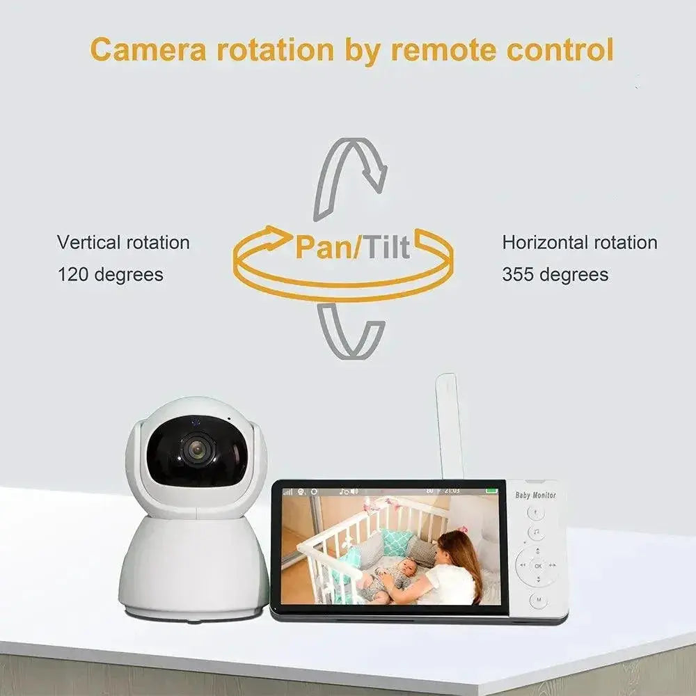 DBIT 5 Baby Monitor With Night Vision And 5000mAh Battery