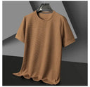 Waffle Tee for Men Breathable Comfort