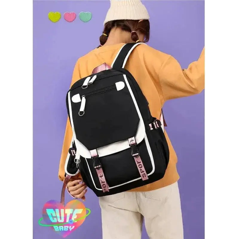 Miniso Stitch Backpack Anime Cosplay Unisex School Bag