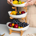 Two Tier Plastic Fruit Serving Tray