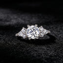 Elegant Gold Plated Moissanite Ring