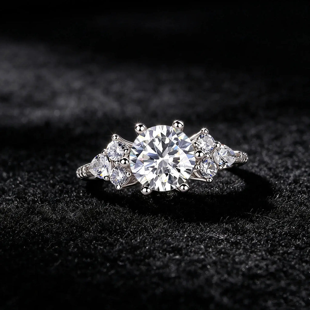 Elegant Gold Plated Moissanite Ring — product image 1
