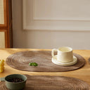 Smart Non-Slip Oval Table Mats for Home