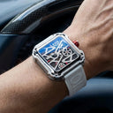 Gold Mens Skeleton Automatic Watch