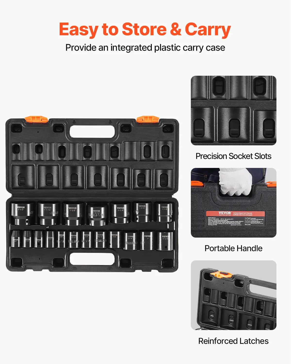 Piece Drive Impact Socket Set Kit — product image 5