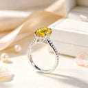 Premium Oval Moissanite Solitaire Ring