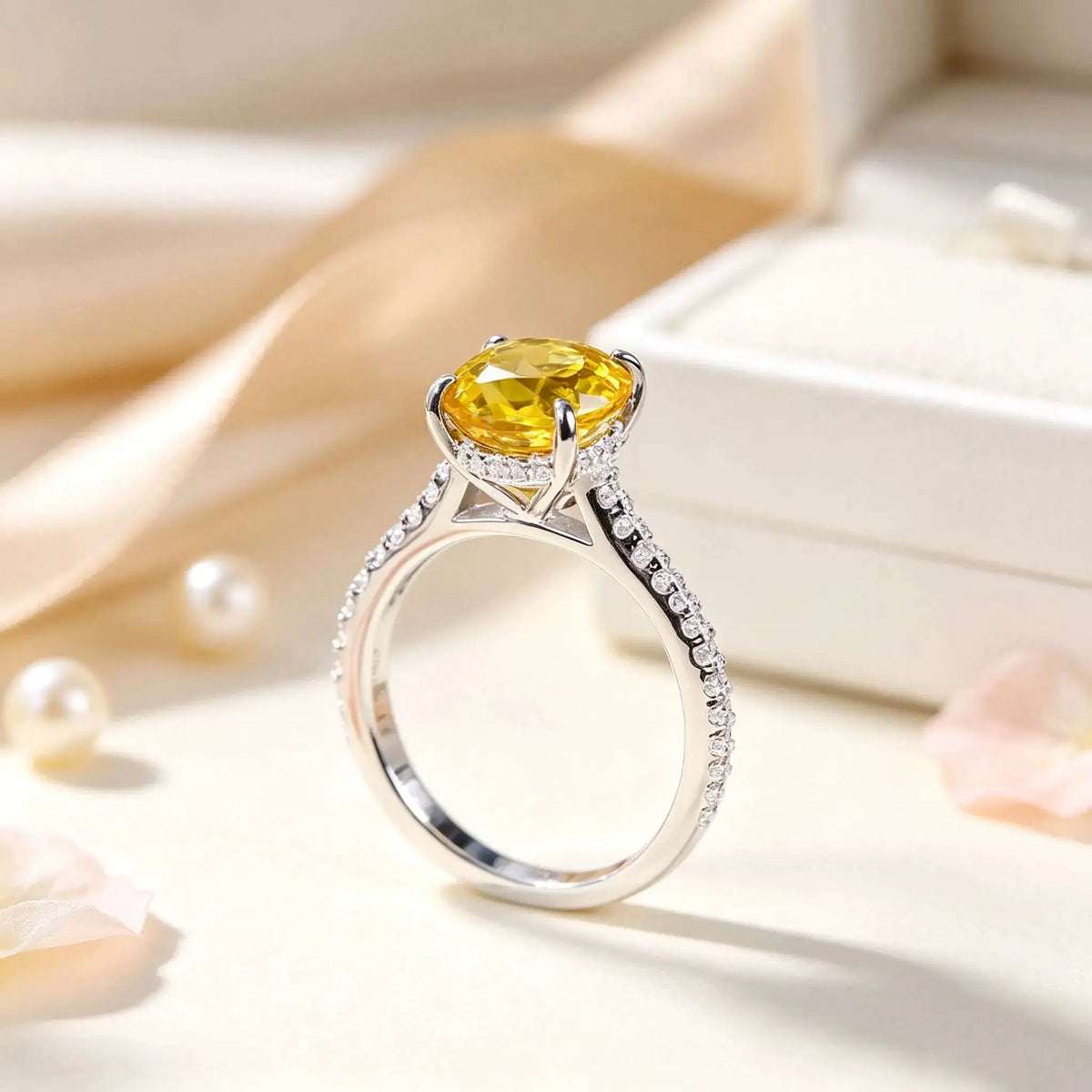 Premium Oval Moissanite Solitaire Ring — product image 3