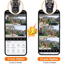 Outdoor Security Camera with 3 Views