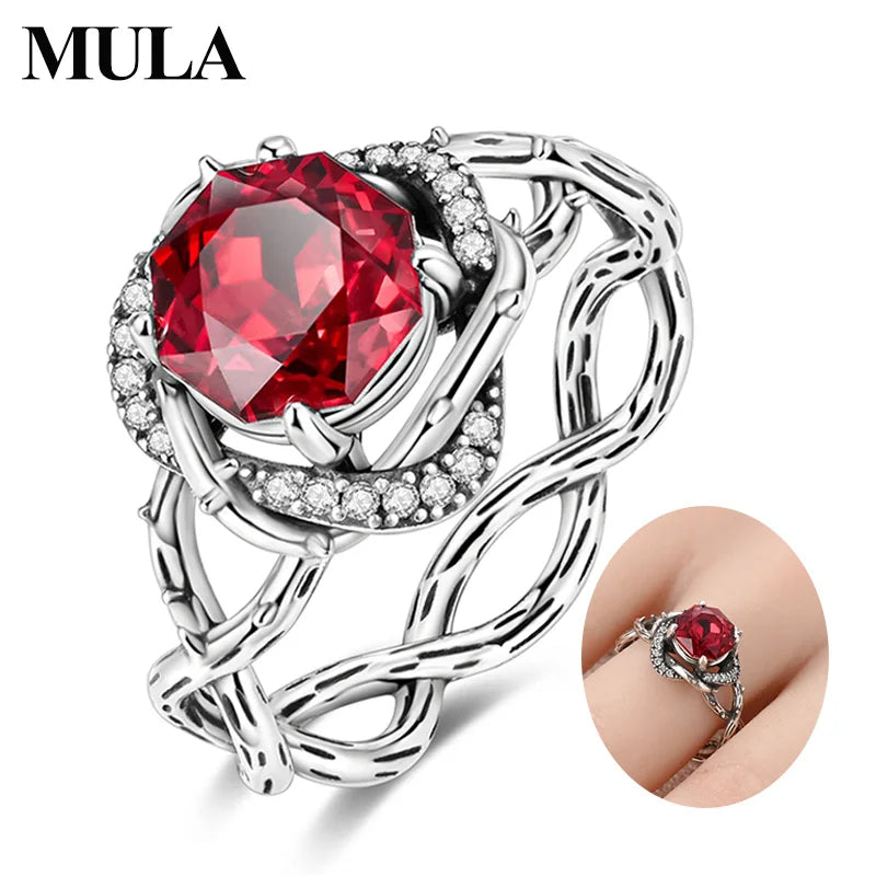 Mula Sterling Silver Thorn Rose