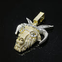 D Iced Out Goat Pendant