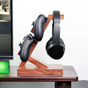 Wood Headset Stand - Saves Desk Space