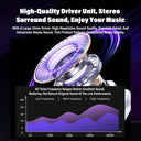 HTC NE70 Wireless Headphones Bluetooth AI Translator With 30 Hours Battery Life