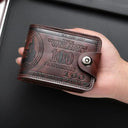 Men's Wallet - Dollar Bill Zipper Coin Purse