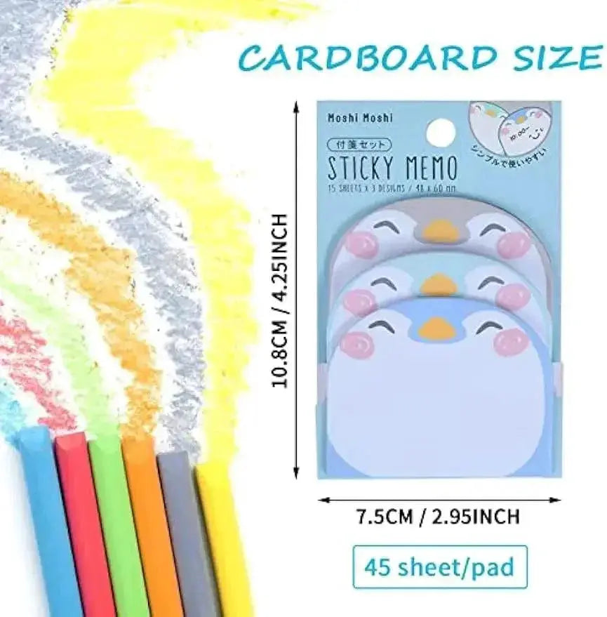 Cute Animals Cartoon Sticky Notes Fun Memo Pads For Work