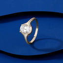 S925 Silver Pillow Moissanite Ring
