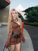Dress for Women: Breathable Mesh Lace
