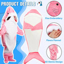GY 1pcs Trendy Sand Sculpture Shark Sleeping Bag Flannel