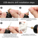 Compact USB-Powered Mini Drill for Jewelry and Crafts