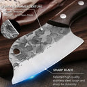 Hand Forged Full Tang Meat Cleaver For Kitchen And BBQ