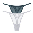 Mesh Elegance Thong Panties Stylish Intimates Set for Women