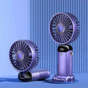 Rechargeable Handheld Fan - LED Digital Display