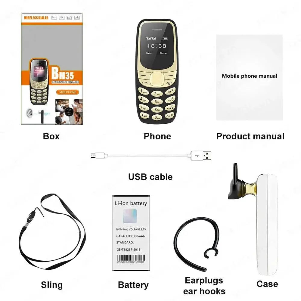 Mini Dual SIM Phone With Bluetooth Voice Changer SERVO BM35