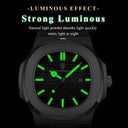 Square Stainless Steel Men Quartz Watch