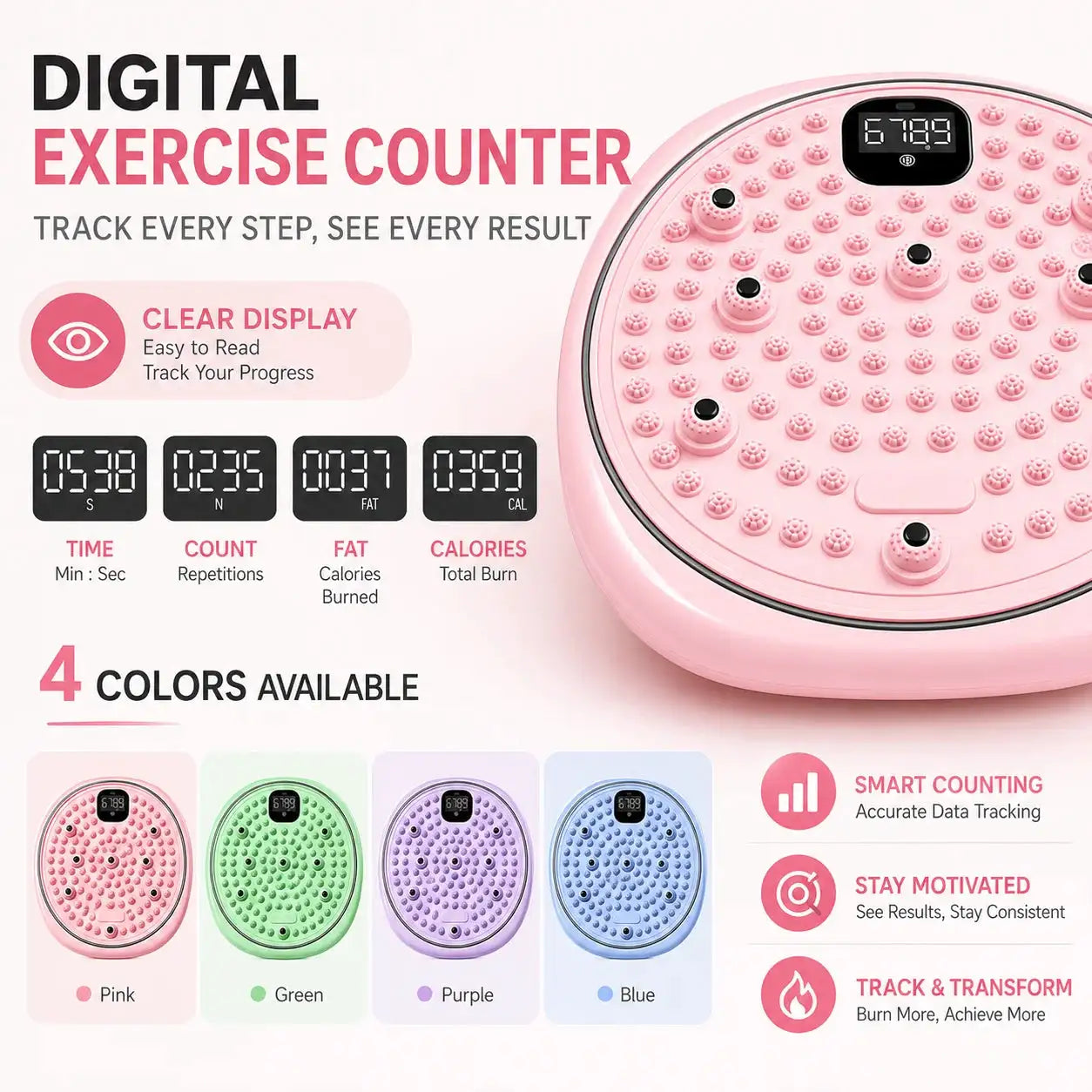 Foot Massage Waist Exercise Waist Twisting Disc Torsion Disc Fitness Equipment Portable Magnetic Foot Massage Twisting Machine