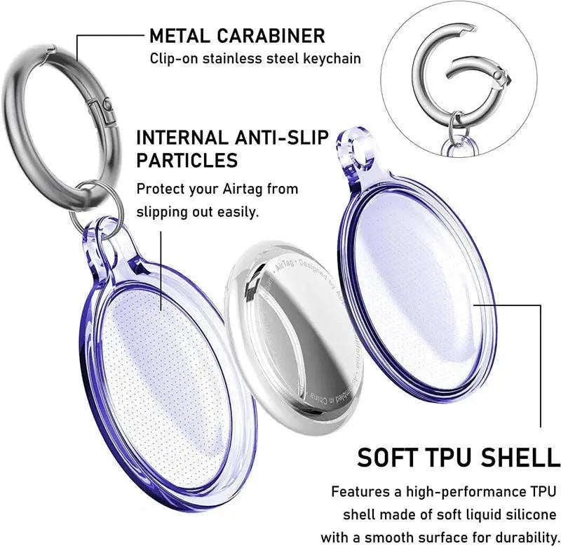 Waterproof AirTag Keychain Holder Case For Apple AirTag