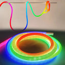 360 Degree Neon LED Strip RGBIC Rope Light With Remote For Dream Color Ambience