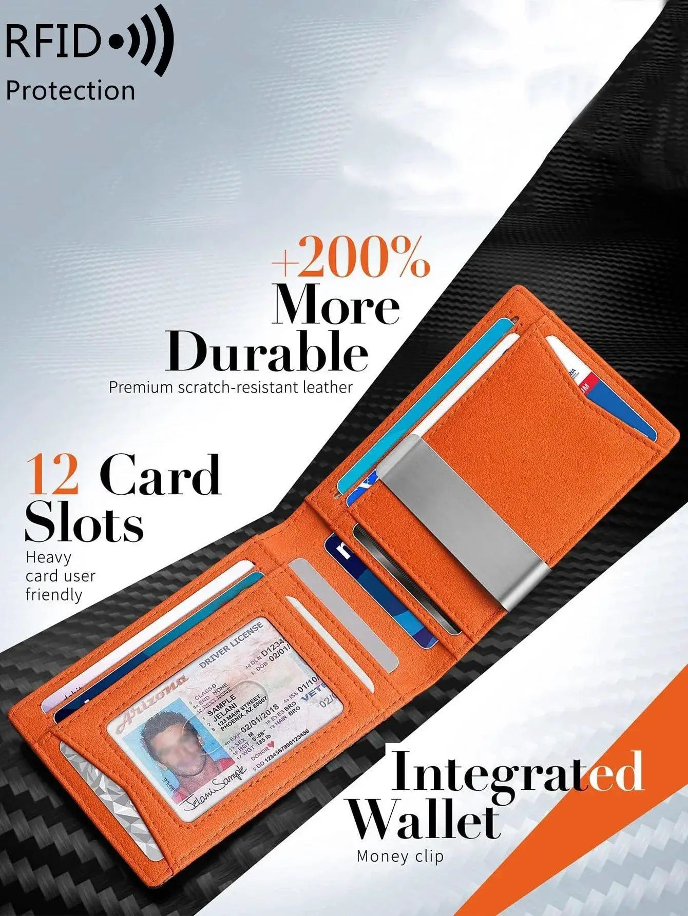 RFID Blocking Wallet Stylish Secure Card Holder For Men