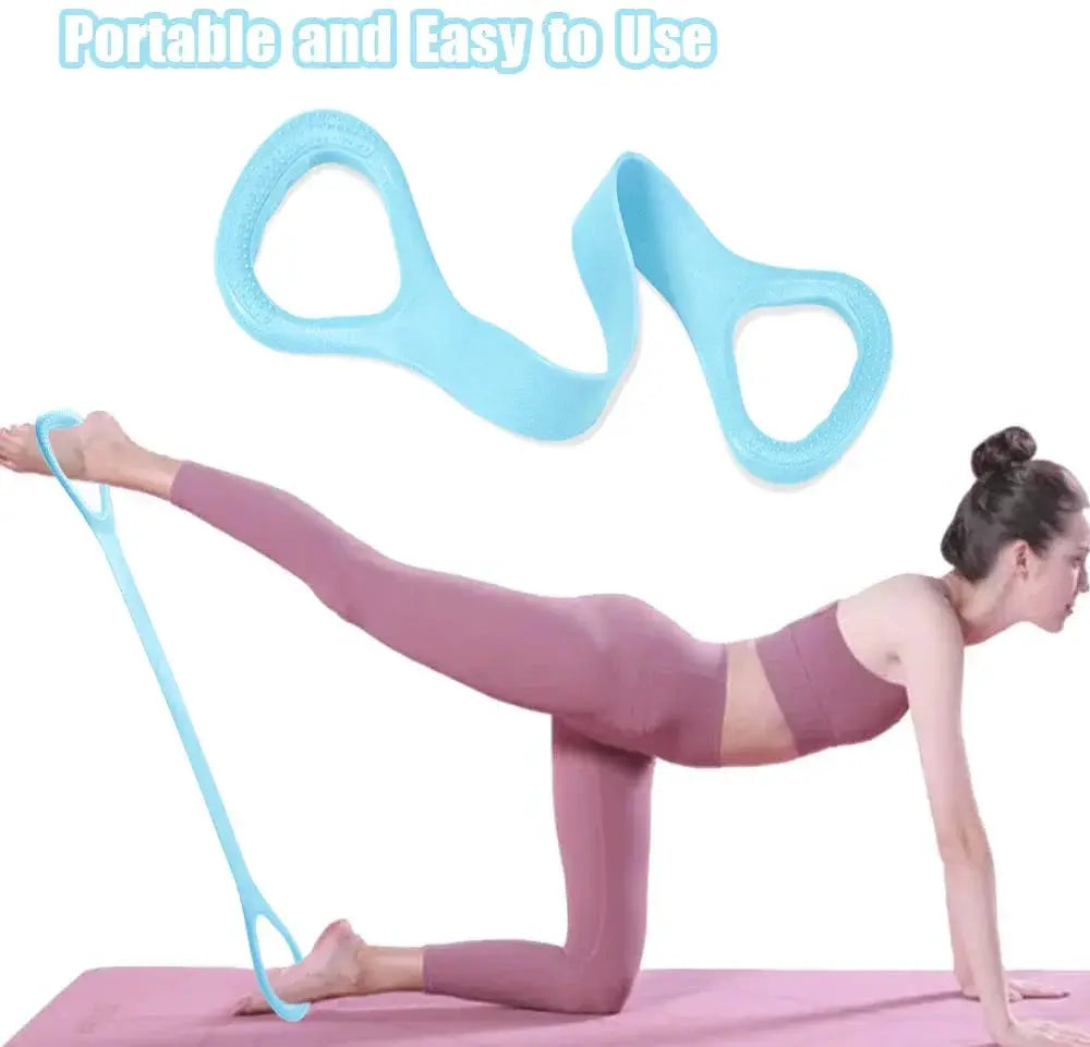 8 Piece Resistance Band Set For Strength Training Tools