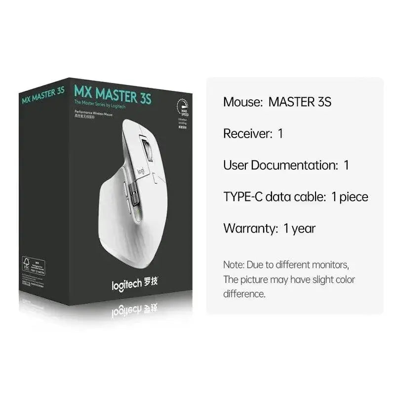 Logitech MX Master 3S Wireless Mouse With Custom Features