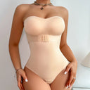 Seamless Strapless Shortie Bodysuit for Women Tummy Control