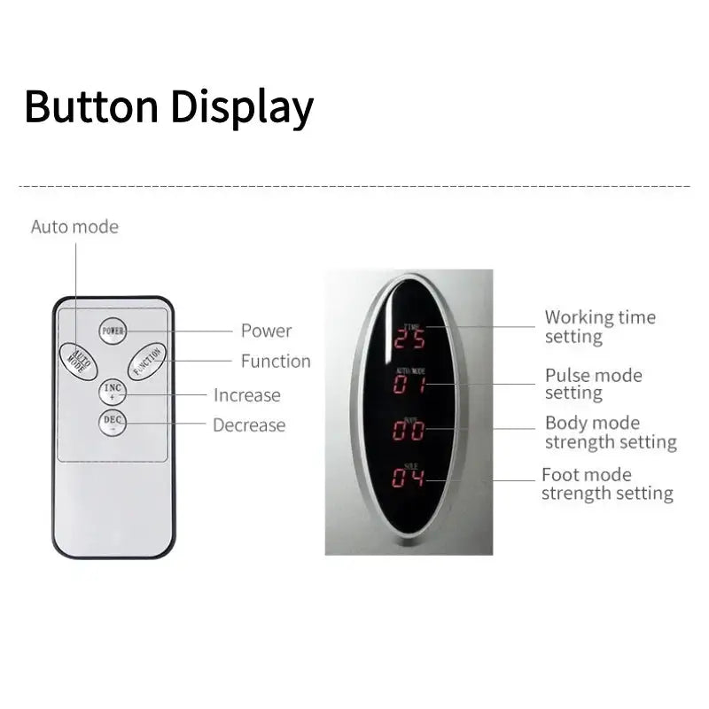 Foot Nerve Muscle Massager Electric Foot Stimulator Improves Circulation Feet Legs Circulation Machine Relieves Body Fatigue