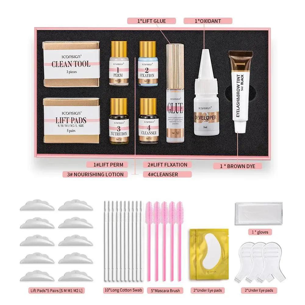 Lash Lift and Brow Tinting Kit for Effortless Beauty