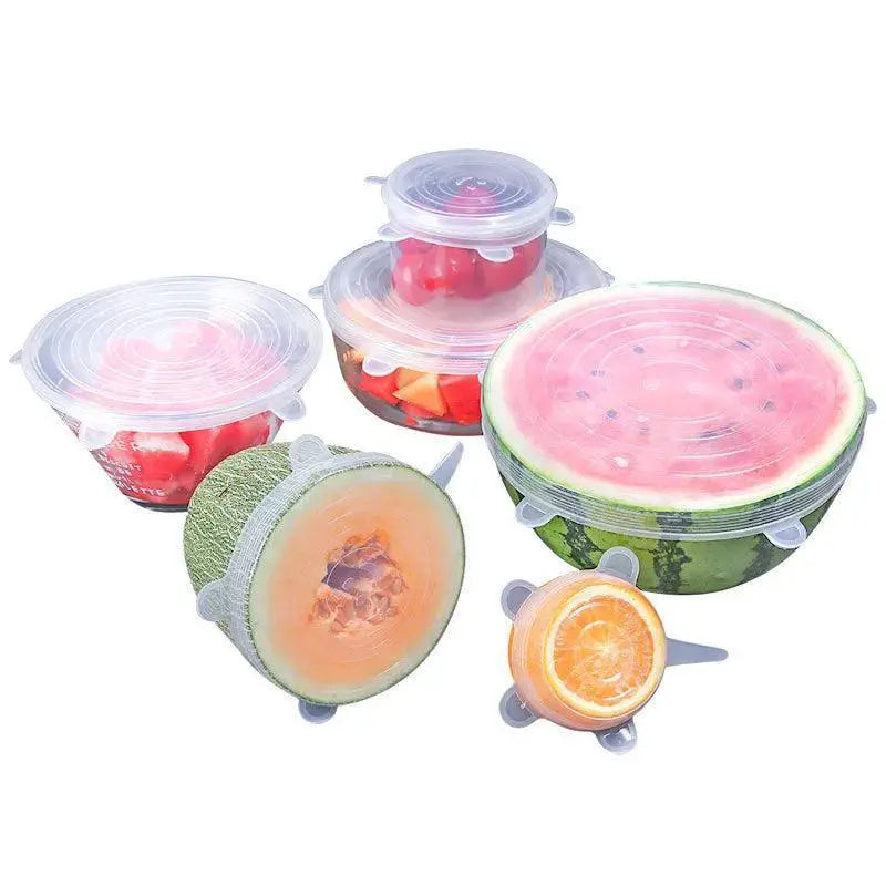Reusable Silicone Stretch Lids For Bowls And Cookware
