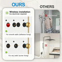 Rechargeable Gold LED Wall Light