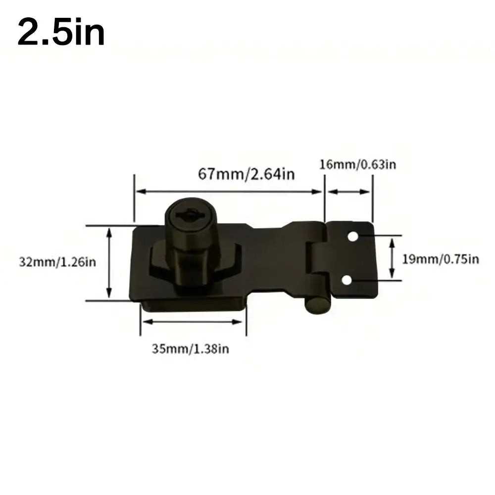 Locking Hasp Heavy Duty Locking Hasp Staple With Keys Padlock Cupboard Shed Garage Lock Office Cabinet Security Lock Hardware