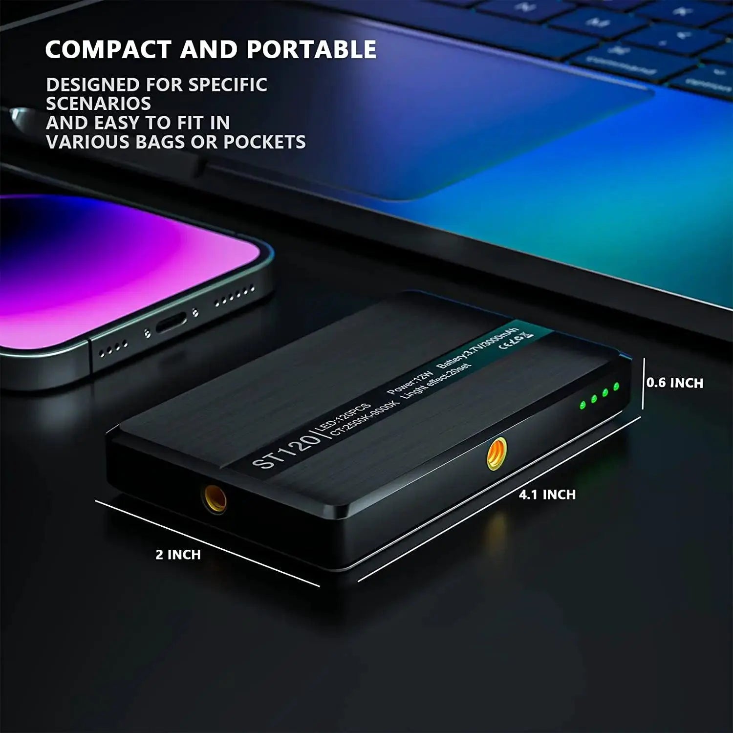 120 LED High Power Rechargeable Clip Fill Video Light - OurLum.com