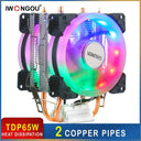 IWONGOU Silent CPU Cooler Efficient Radiator for Intel AMD