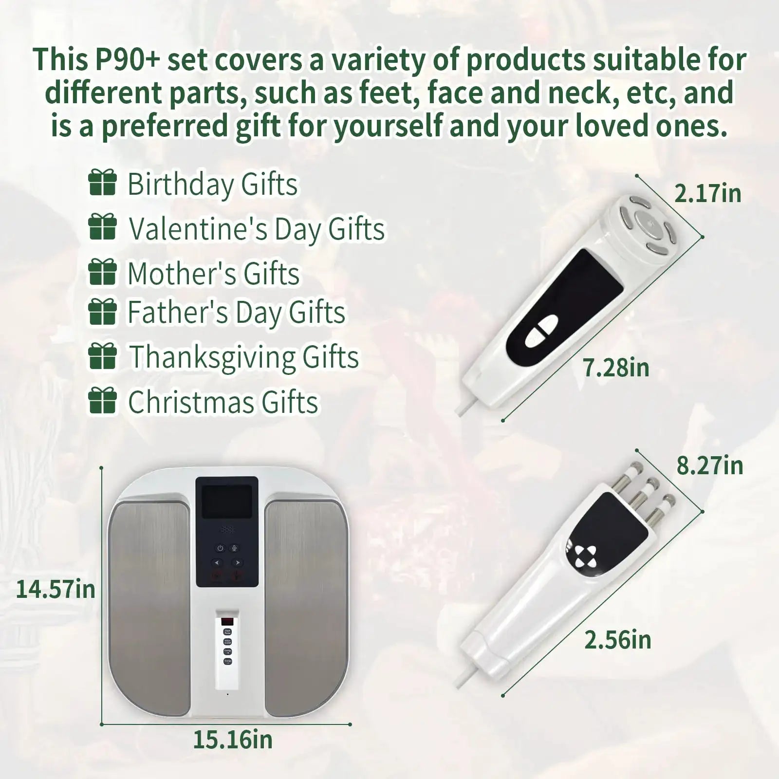 Multifunctional 3-in-1 THZ Tera-P90 PEMF Terahertz Technology Foot Massage RF EMS Revitaluxe Massager for Health Relaxation