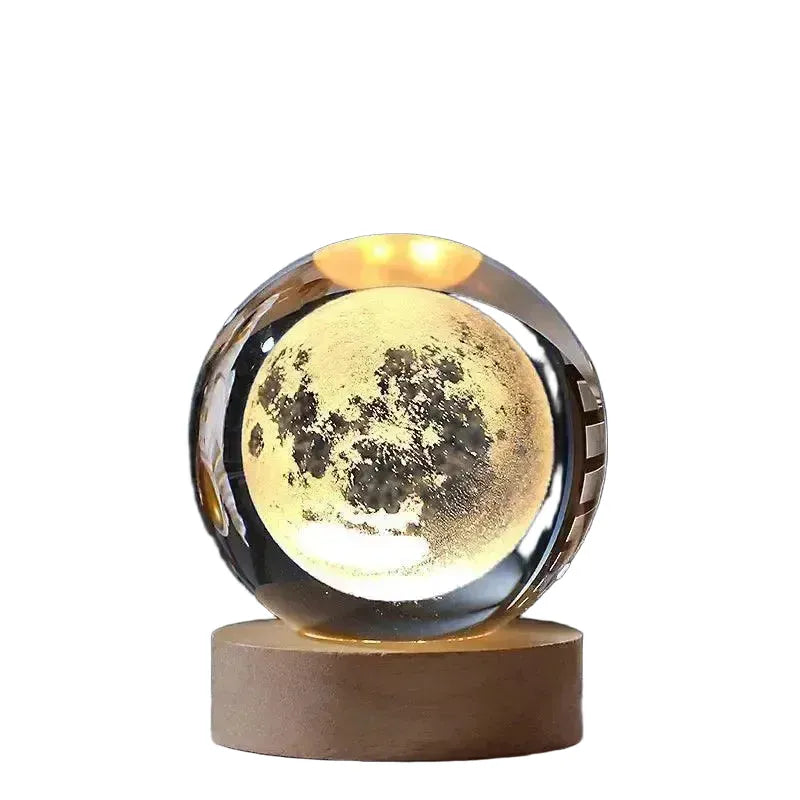 Moon Light Crystal Ball Galaxy Night Light Decor — product view 1