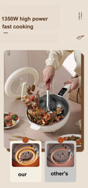 4.5L Smart Electric Wok Multi-Function Pot 220V Large Capacity