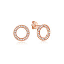 Sterling Silver Earrings Infinity Love