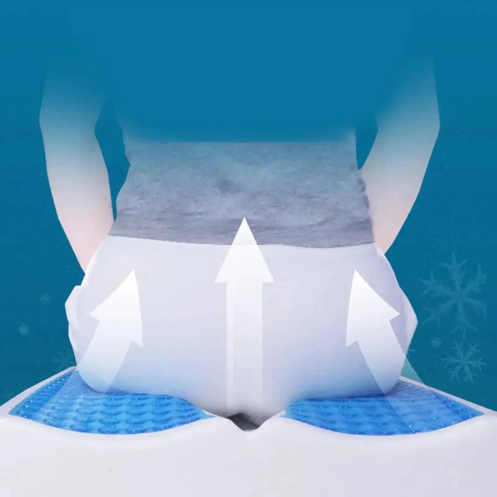 Cooling Gel Memory Foam Seat Cushion for Tailbone Relief