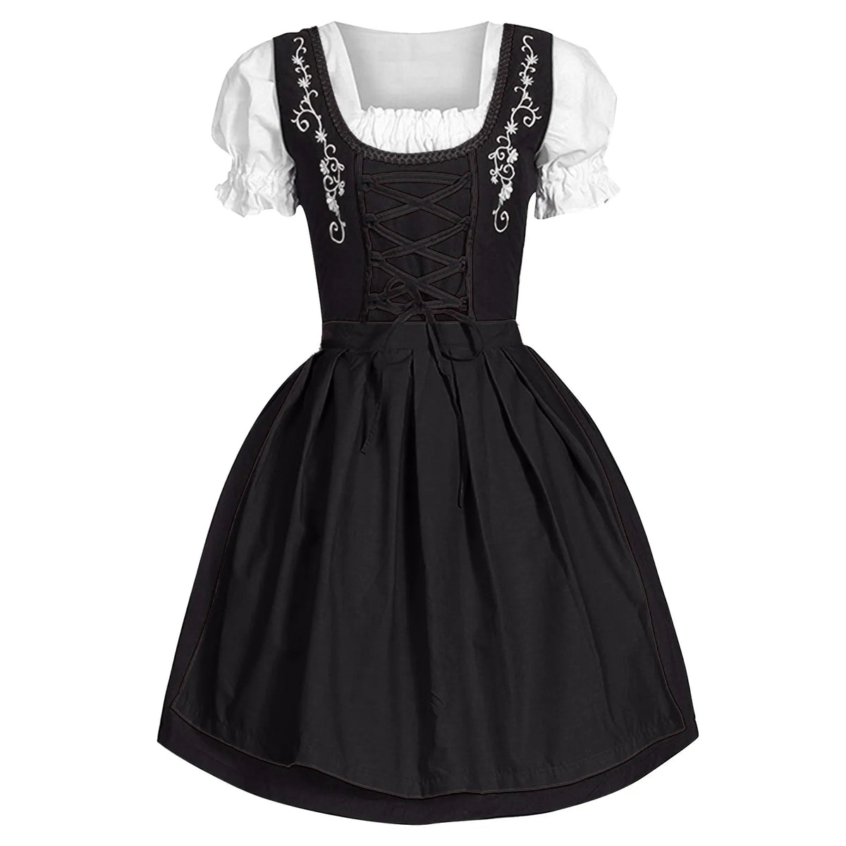 Lace-Up Oktoberfest Dirndl Costume Dress