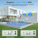 Smart Outdoor Security Camera With AI Dual Lens