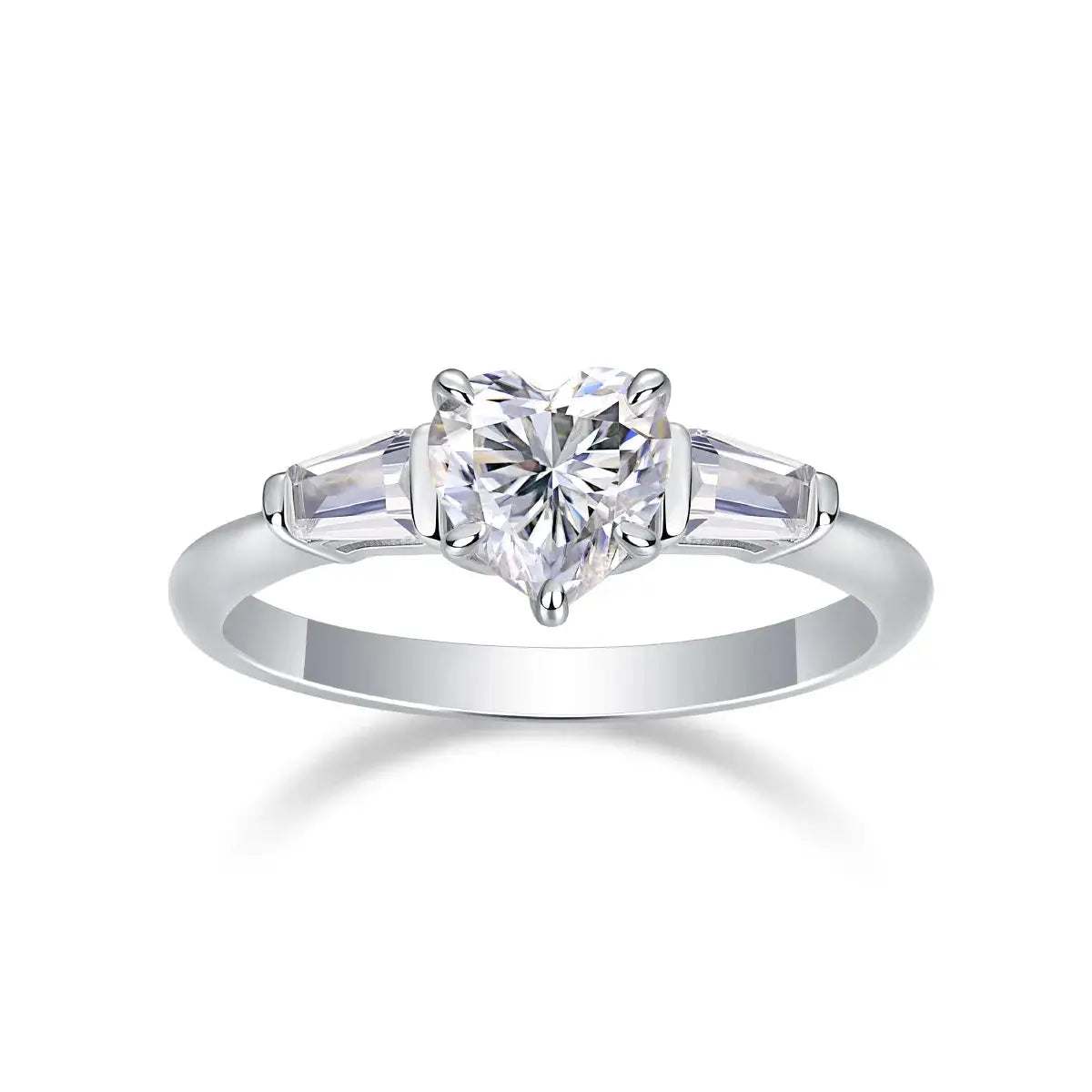Classic Heart Shape Moissanite Ring — product image 6